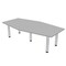 Skutchi Designs 45.25 in W, 84 in L, 29 in H, Engineered Wood Top, Grey HAR-HEXIR-4684-PT-01 - alternate 1